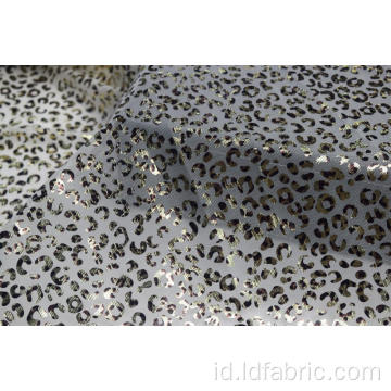 100% Polyester Leopard Pattern Mesh Fabric